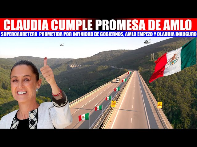 MIRA:EL PUEBLO LLORA AL ESTRENAR NUEVA SUPERCARRETERA EN NAYARIT, CLAUDIA CUMPLE PROMESA DE AMLO