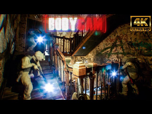 Best Ultra realistic Zombie Game right now  [ Bodycam ] Map - Asylum  4K UHD