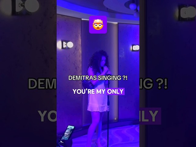 Demitra's singing VOICE🤯#demitrakalogeras #sundaykalogeras #kalogerasisters #edit #karaoke