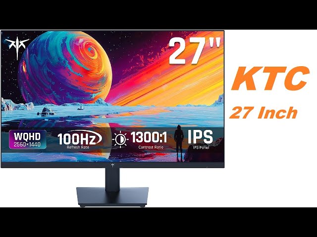 KTC 27 Inch QHD 100Hz ! PC Monitor for Casual Gaming and Working