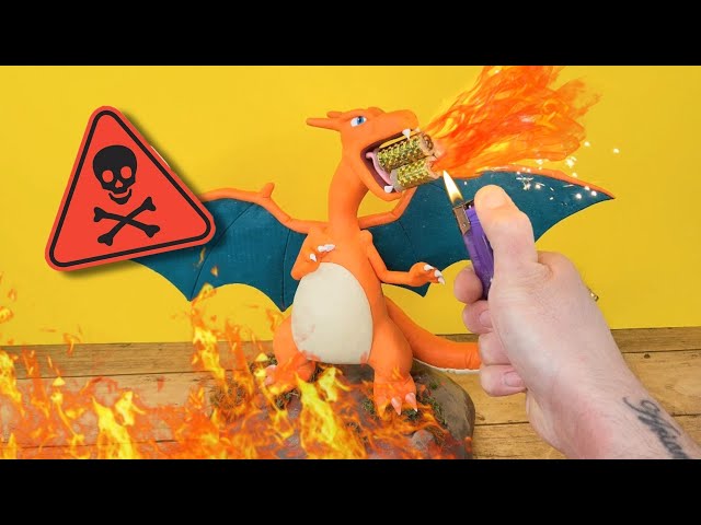 ⚠️ DANGEROUS! 🔥 CHARIZARD in clay with SPECIAL effects! 🎇