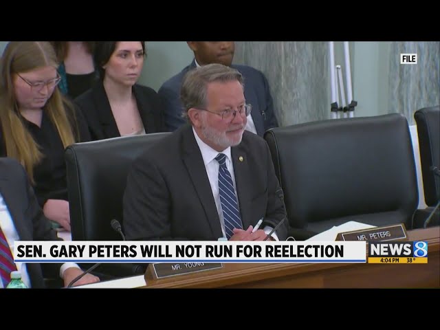 Democratic Sen. Gary Peters will not run for reelection