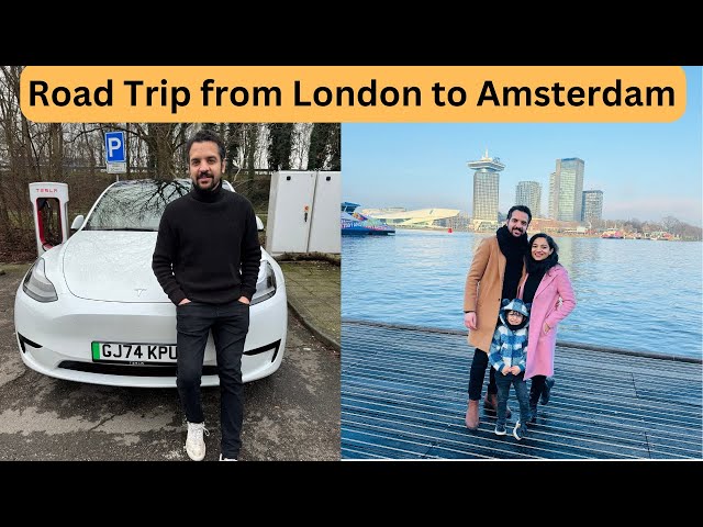 Road trip from London to Amsterdam in Tesla