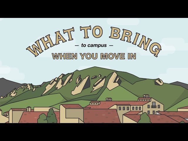 What to Bring to Campus When You Move In | CU Boulder