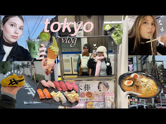 tokyo vlog 🍵 ₊✩‧₊ exploring tokyo, matcha, and lots of food !