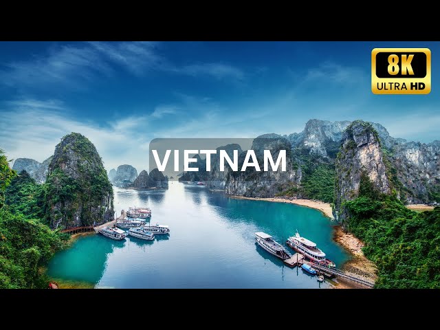 Vietnam in 8K UHD: Explore the Serene Beauty with Relaxing Music for Stress Relief