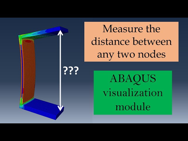 How to measure a distance between 2 nodes in Abaqus CAE?