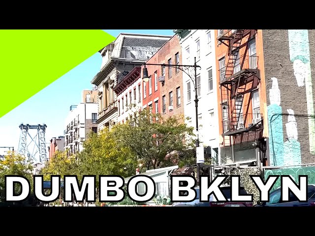 DUMBO Brooklyn Stock Video Buildings, Subway, Graffitti. Public Domain Free To Use. Royalty-free