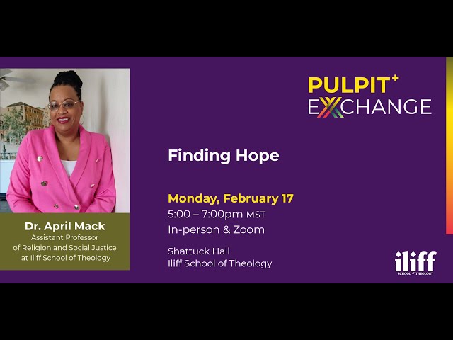 Pulpit + Exchange - Finding Hope