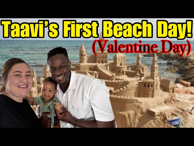 🏖️Taavi’s First Beach Day | Valentines Day | Travel |Vlog| Vacation| DITL| Love |The Bichanga Family