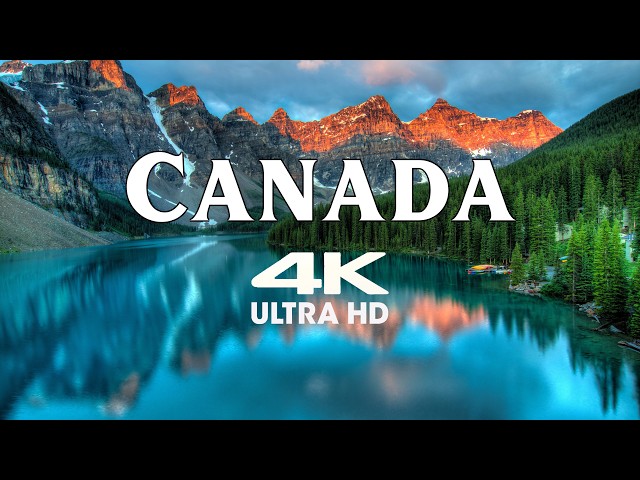 Canada 4k Ultra HD | Relaxation Film With Piano Cloud Music