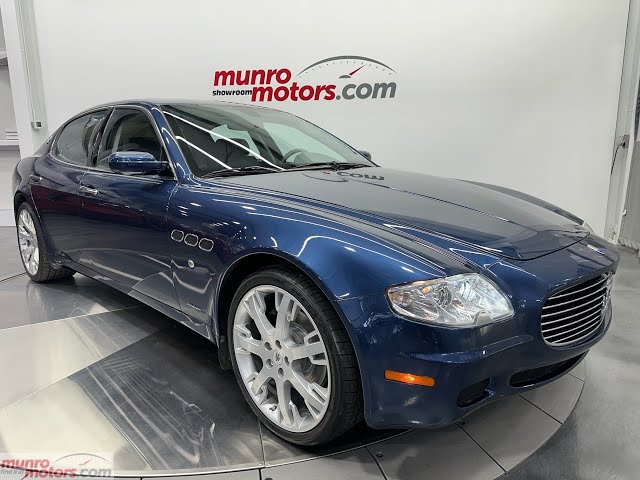 2006 SOLDSOLDSOLD Maserati Pininfarina Quattroporte 4.2L V8 394hp NeptuneBlue/ GrigioMedio 38,323kms