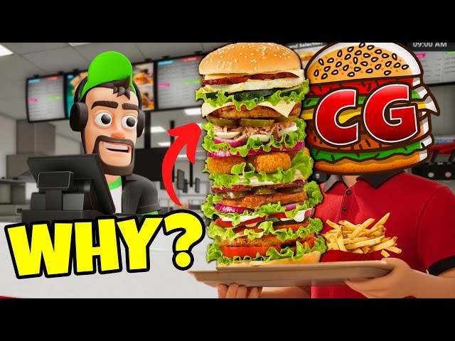 We Made the BIGGEST BURGER EVER in Fast Food Simulator!