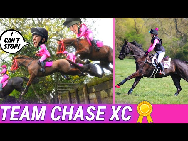 TEAM CHASE XC! | CARNAGE AS FOUR HORSES CROSS COUNTRY AT ONCE! || VLOG 63