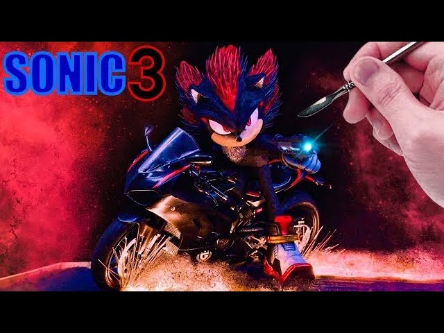 Making Sonic3 Movie Shadow with Clay / Motocycle.ver / Paramount [kiArt]