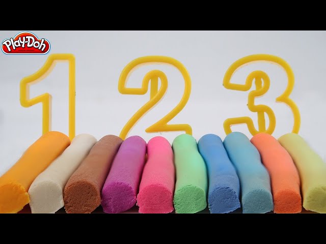 Learn Counting 1 to 10 Numbers for Kids With Play Doh + More Clay Videos