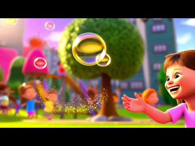 ✨ Bubbles in the Sky: The Bubble Parade | Magical Kids’ Poem & Animated Rhyme 🎶🌈