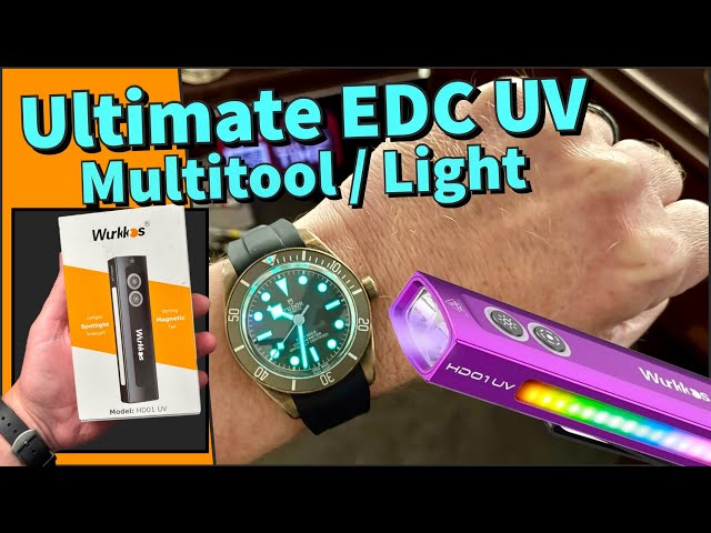 Wurkkos HD01 UV — Strong Spotlight — Work Light — Flashlight — Strobe — LED — Perfect Watch Lume