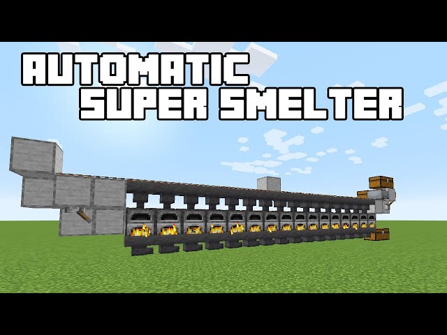 Automatic Super Smelter - Minecraft 1.15/1.16 Tutorial (Java Edition)