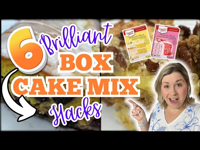 6 Brilliant BOX CAKE MIX RECIPES you MUST TRY! | MOUTH-WATERING Cake Mix Recipes you DONT WANNA MISS