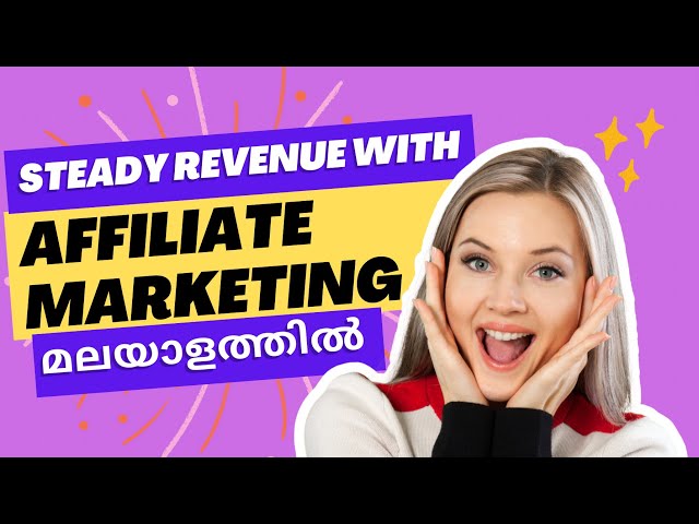 Make Steady Income With AFFILIATE MARKETING - In Malayalam