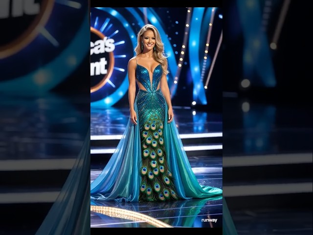 Incredible AI Transformation: Woman Becomes Peacock on AGT Stage! #AGT #AI #Peacock #Transformation