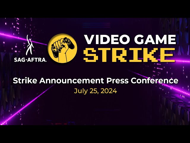 SAG-AFTRA Video Game Strike Press Conference