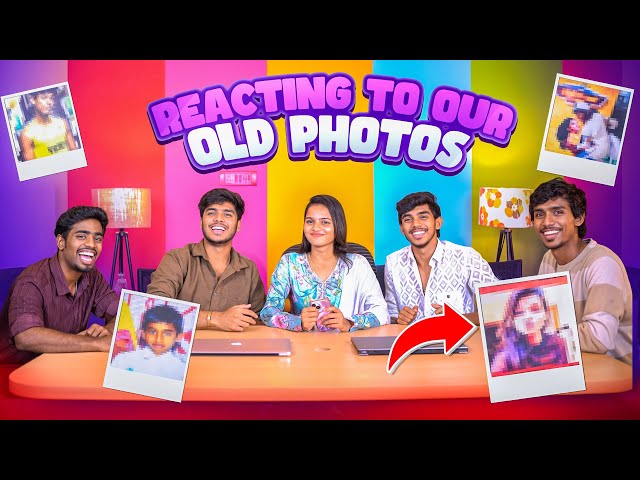 REACTING TO OUR OLD PHOTOS & VIDEOS 🤣 100% FUN ERUKU 😂 #funny #reaction #comedy