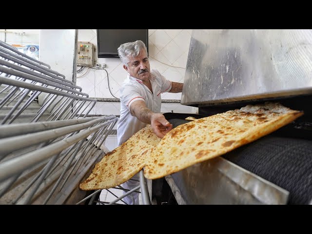 Baking Taftoon bread with high quality and taste in a large quantity and in a short time