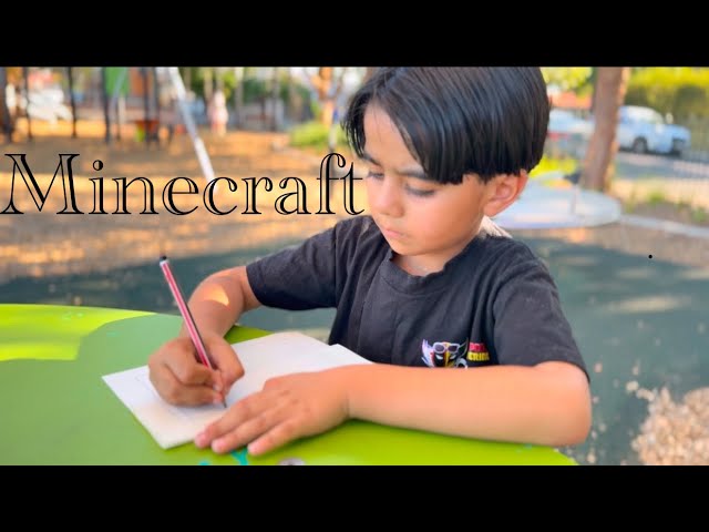 Minecraft | Zombie Drawing with Origami Chest! #minecraft #diy