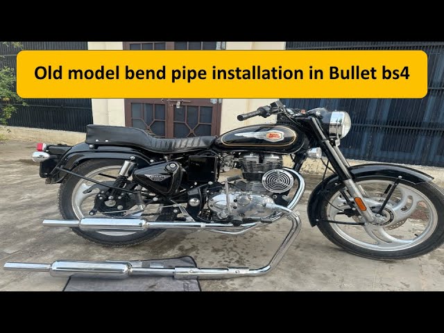 Bullet 350 standard : old model C bend pipe original  and silencer change | unboxing & Information