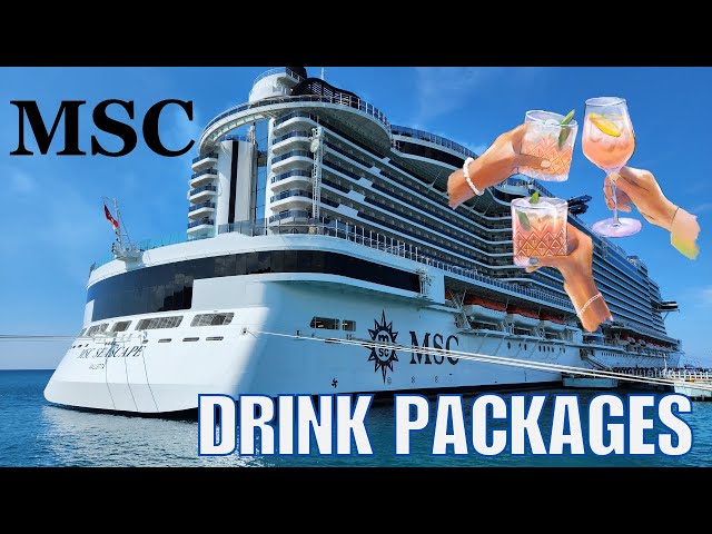 MSC Cruises - Drink Packages - Easy Package, Easy Plus Package, Premium Extra, Minors, Alcohol Free