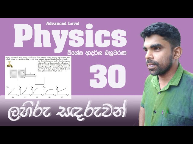 A/L Physics| Model MCQ| Problem 30 | Viscosity | Discussion in Sinhala