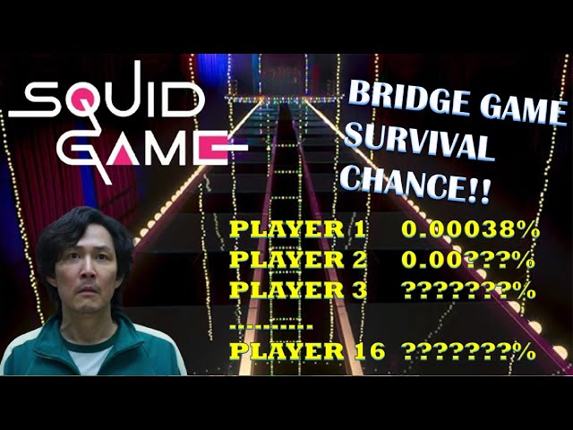 Squid Game - Bridge Game Survival Chance for Each Player