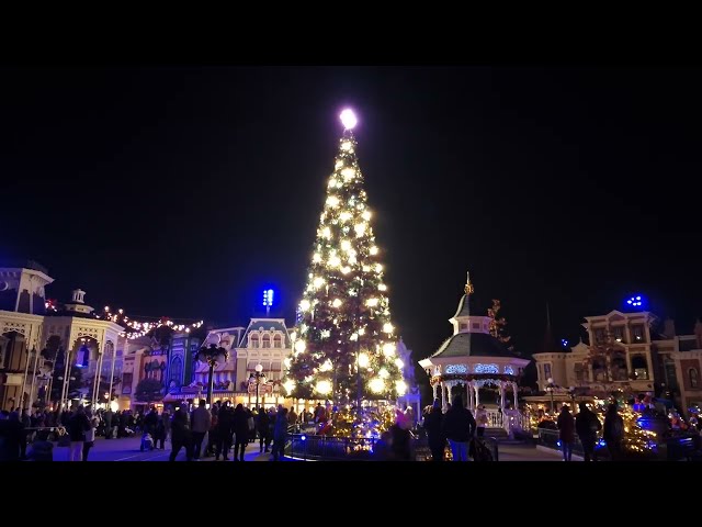 Magical Christmas Tree Lighting Ceremony at Disneyland Paris | Enchanting Holiday Celebration