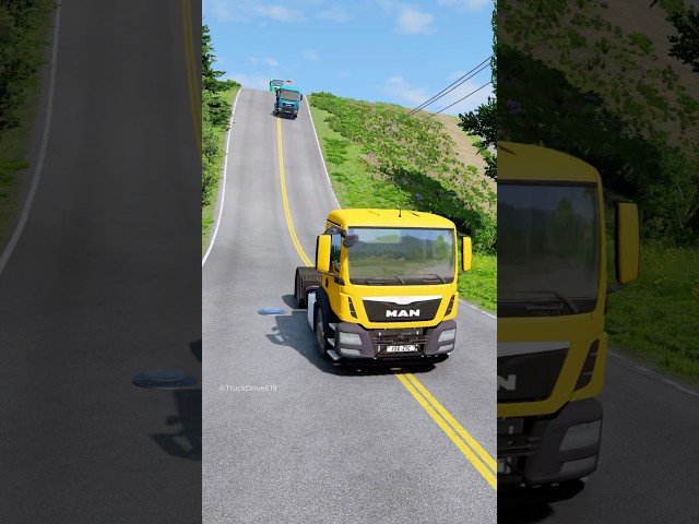 Mixed cars vs bollards part1309 #shortvideo #beamngdrive #truckdriver #shorts #india