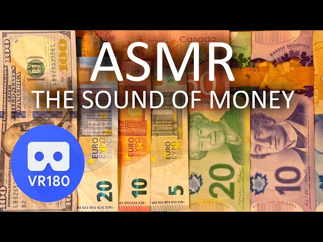 VR180 ASMR The Sound of Money | No Talking | Money Crinkle Sounds | Virtual Reality / VR180 Version