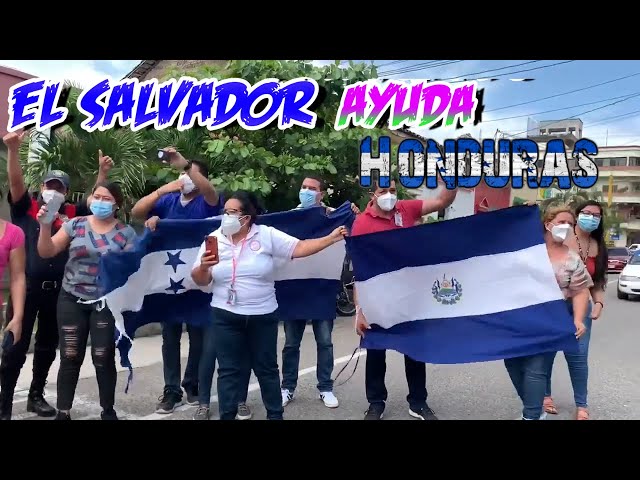 EL SALVADOR PRIMER PAIS  CENTROAMERICANO EN MANDAR AYUDA A HONDURAS