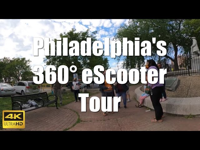 360° Immersive Philadelphia eScooter Virtual Reality Tour in 4K (Woman Starts Rapping During Fight)