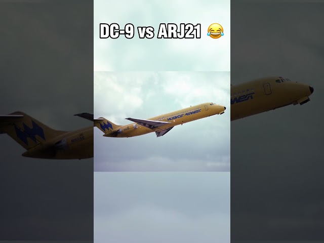 DC-9 vs ARJ21 | #airplane #aviation #aviationlovers #avgeek #shorts #trending