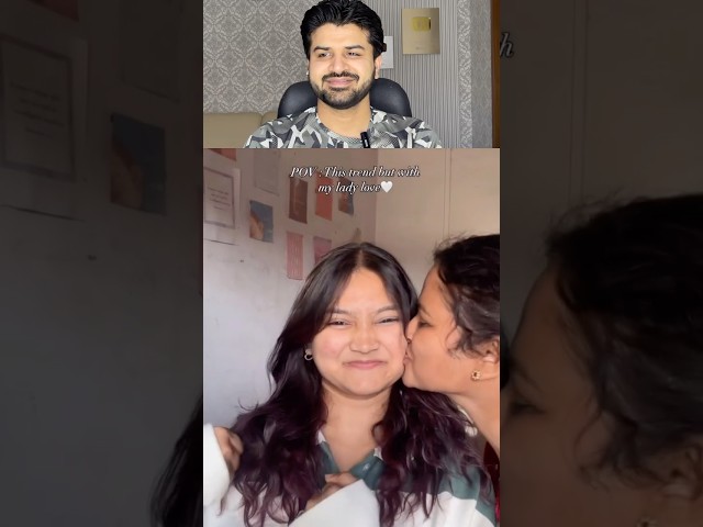 Indian Couple Kiss Trend with Mother #shorts #short  Reaction Vlogger