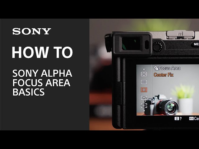 Choose the Right Focus Area on your Sony Alpha Camera