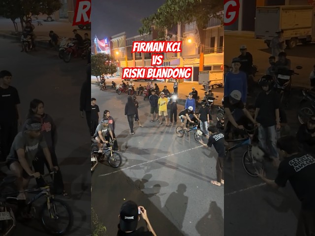 FIRMAN KCL🆚RISKI BLANDONG BALAP ONTHEL fypシ゚ #shorts #viral #bmx #hiburan #balapliar #herex #sepeda