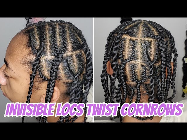 Step-by-Step Guide: Men's Invisible Loc Twists and Braids Hairstyle