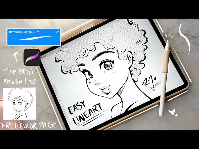 This Brush Makes Drawing LineArt SO Easy + Free Gift