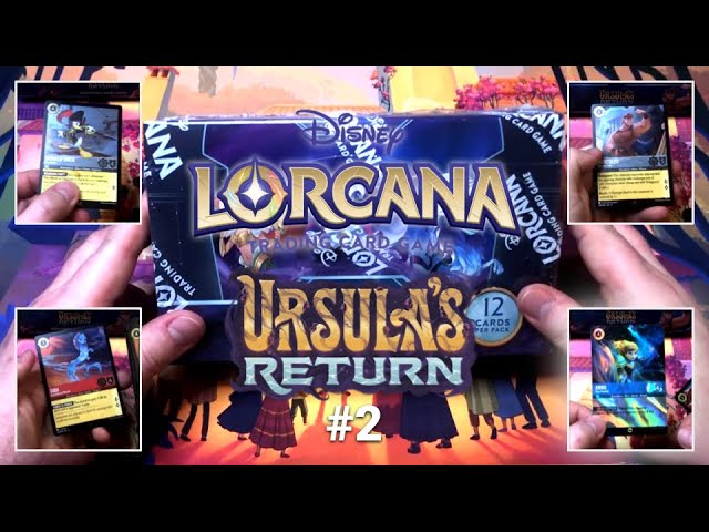 ANOTHER ENCHANTED IN THE BAG! Disney Lorcana "Ursula's Return" Booster Box Opening #2 NO COMMENTARY