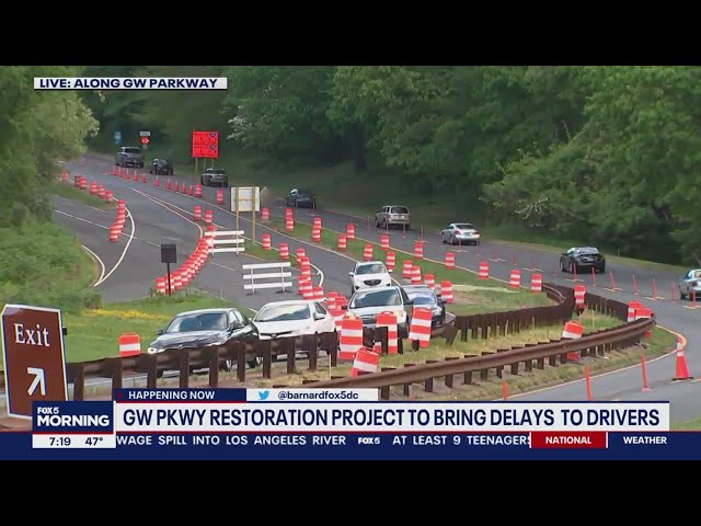 New traffic pattern along northern section of George Washington Memorial Parkway | FOX 5 DC