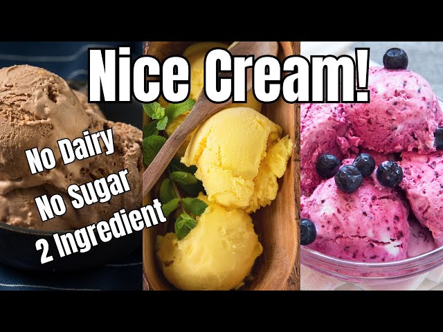 Ice Cream Without Sugar! No Cream No Milk | Only 2 Ingredients! 1 Minute Dairy Free Dessert