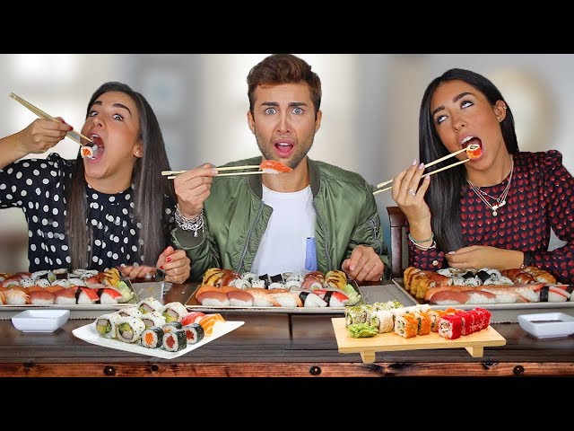 SUSHI CHALLENGE CON LE MIE SORELLE *FINITO MALE* | GIANMARCO ZAGATO