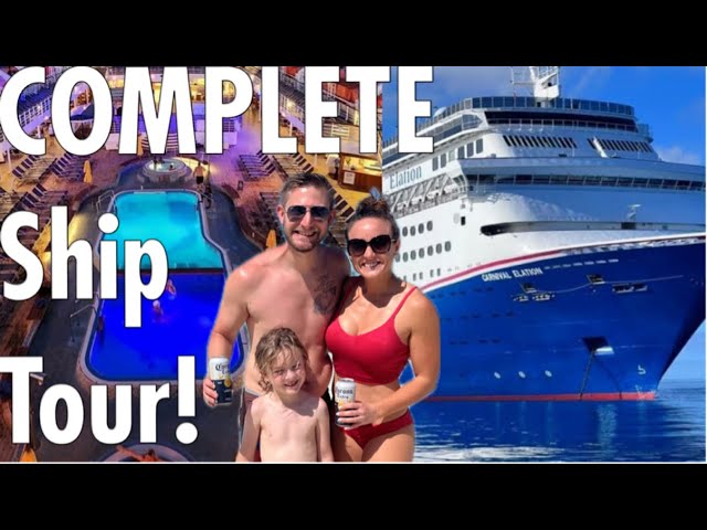 Carnival Elation Full Ship Tour 4k W/Commentary!